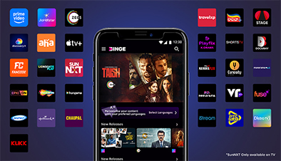 Enjoy 25+ entertainment apps on Tata Play Binge