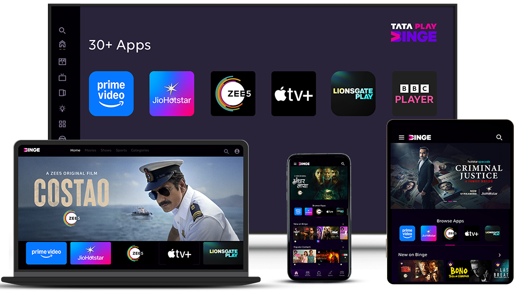 Tata Play Binge App Features OTT