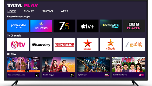 Tata Play TV Screen